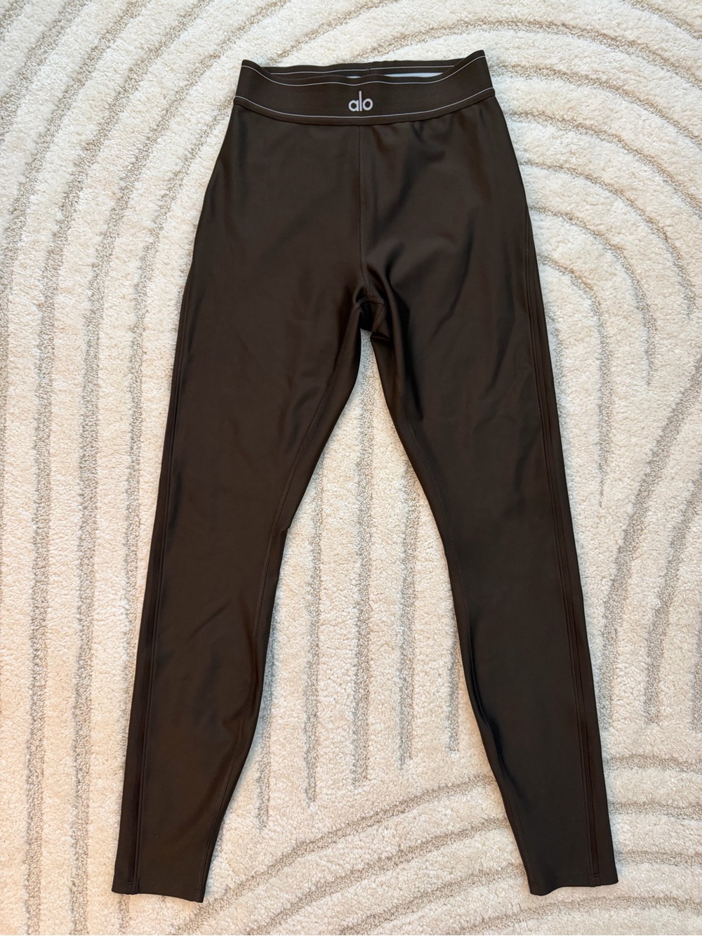 Alo Yoga Espresso Brown High Waist Performance Leggings Size Medium